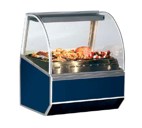 Federal Industries SN6HD 77.25" W x 37.75" D x 48.5” H (5) Wells Stainless Steel Interior Wet or Dry Heat Series ’90 Hot Deli Case