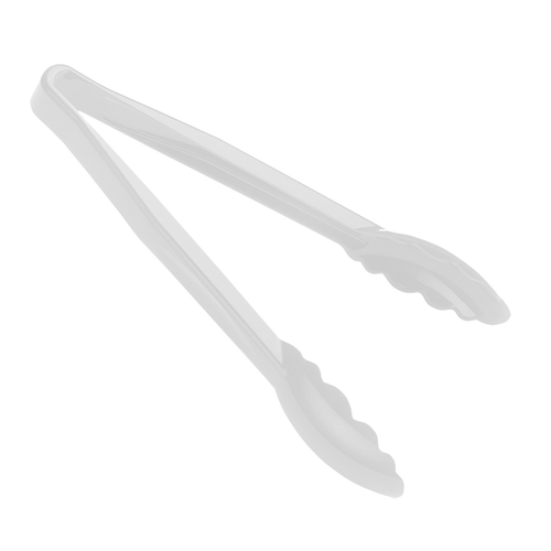 Cambro 9TGS148 9" White Lugano Tongs - 12/Case