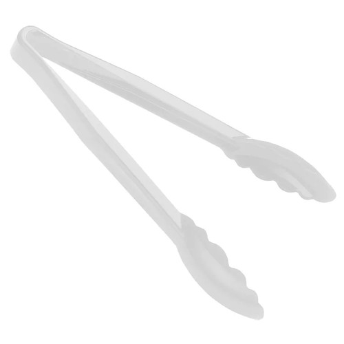 Cambro 9TGS148 9" White Lugano Tongs - 12/Case