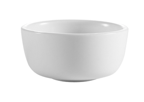 CAC China JB-95-P 9.5 Oz. Super White Porcelain Round Clinton Jung Bowl (3 Dozen Per Case)