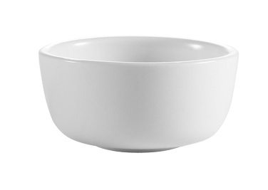 CAC China JB-95-P 9.5 Oz. Super White Porcelain Round Clinton Jung Bowl (3 Dozen Per Case)