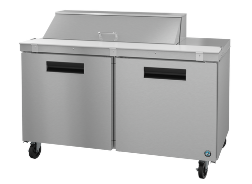Hoshizaki SR60B-12 60" W Two-Section Two Door Reach-In Steelheart Series Sandwich Top Refrigerator