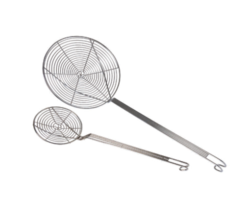 Matfer Bourgeat 112293 14" W x 5.5" D Round Stainless Steel Wire Fryer Skimmer