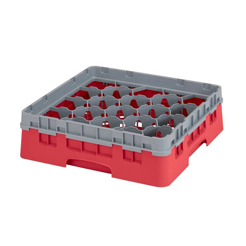 Cambro 20S318163 Camrack Glass Rack With Soft Gray Extender - 5 Cases