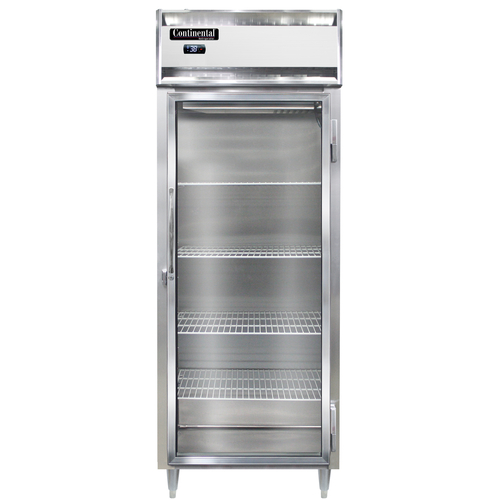 Continental Refrigerator D1RENGD 28.5" W One-Section Glass Door Reach-In Designer Line Wide Refrigerator