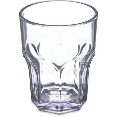 Dinex DX580607 6 Oz. Clear SAN Plastic Faceted Shape Louis Tumbler (72 Each Per Case)