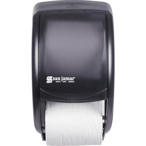 San Jamar R3500TBK Classic Duett Bath Tissue Dispenser 7-1/2"