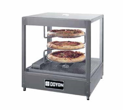 Doyon DRPR3 Food Warmer/Display Case Countertop With Revolving Three Tier Interior Rack Capacity 120V