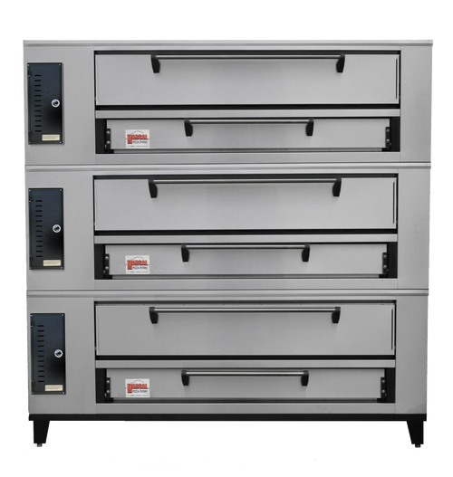 Marsal SD-448 TRIPLE-NG Natural Gas Pizza Oven Triple Deck 7"