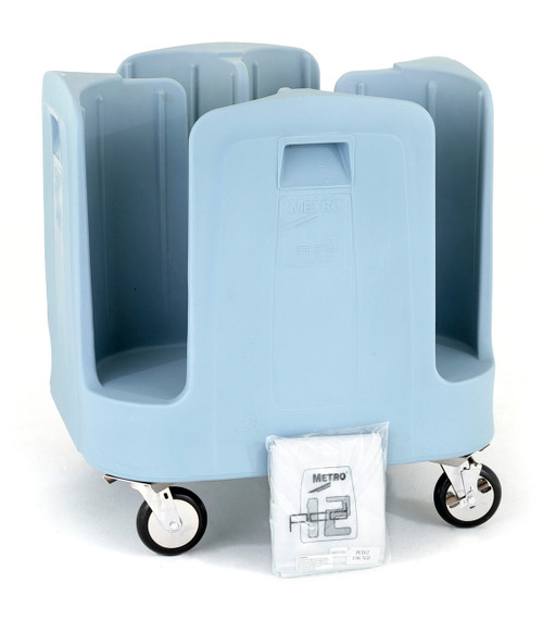 Metro PCD12 Blue Poker Chip Dish Dolly With Handle