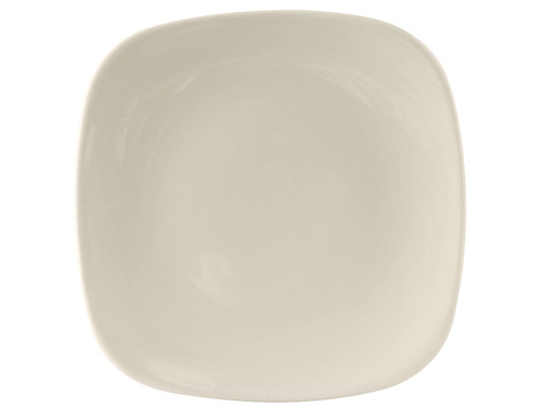 Tuxton BEH-110C Ceramic American White/Eggshell Square Plate (1 Dozen)