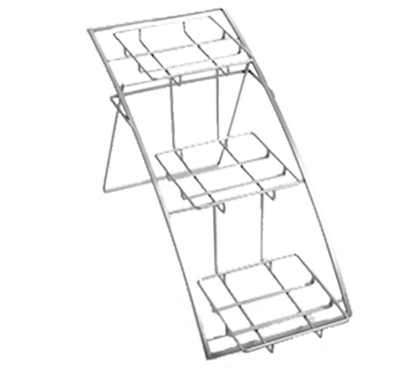 American Metalcraft TASMED 25.25" L x 10.5 W x 13.75" H Chrome Display Riser