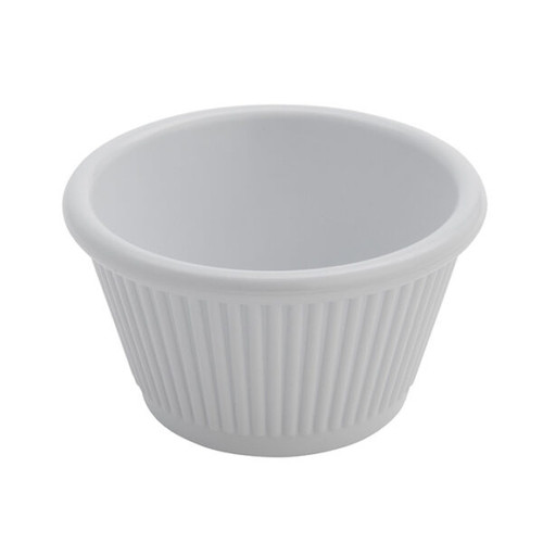 American Metalcraft MRF450W 3.25" 4 Oz. Plastic White Ramekin