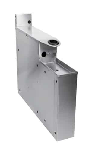 Glastender SHP-4 Stainless Steel Underbar Soda Gun Holder - 4"W x 38"D x 18"H