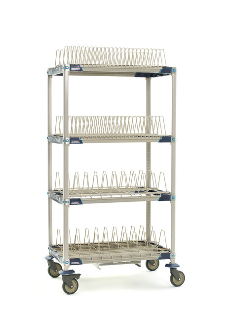 Metro PR36VX4-XDR Metromax I Mobile Drying Rack Unit With Drip Tray 36"W x 68"H 4-Tier