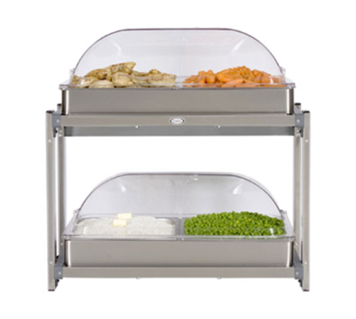 Cadco CMLB-24RT 20" 4 Pan Multi-Level Buffet Server - 120 Volts