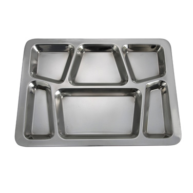 Winco SMT-2 15.5"W Rectangle Stainless Steel Mess Tray