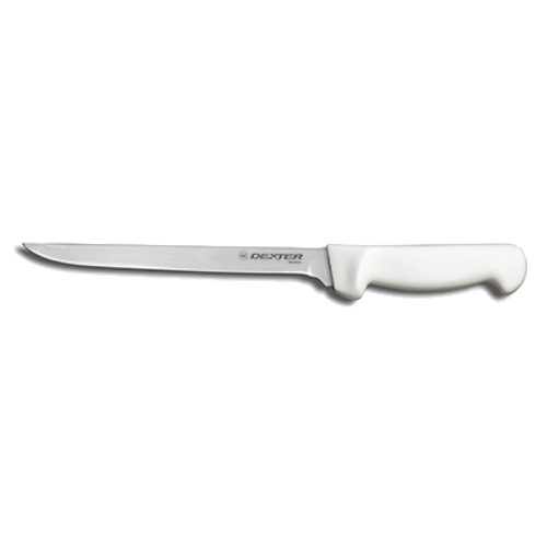 Dexter P94812 7" White Basics Fillet Knife with Polypropylene Handle