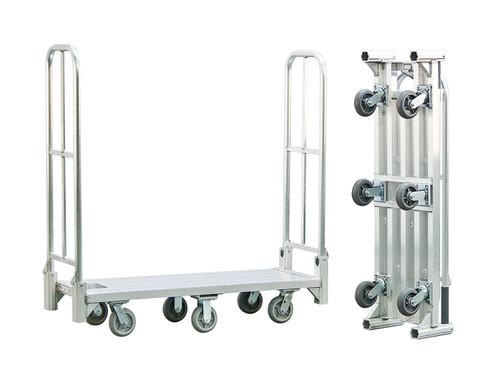 New Age BDT18566 Bulk Delivery Truck with (6) 6" x 2" Platform Casters
