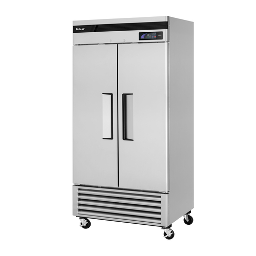 Turbo Air TSR-35SD-N6 39.5" W Two-Section Solid Door Reach-In Super Deluxe Refrigerator
