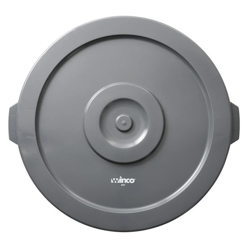 Winco PTCL-44-2 Gray Plastic Flat Lid for PTC-44G - 6 Each per Case