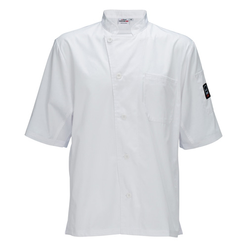 Winco UNF-9WXXL White Broadway Ventilated Shirt with Chest Pocket