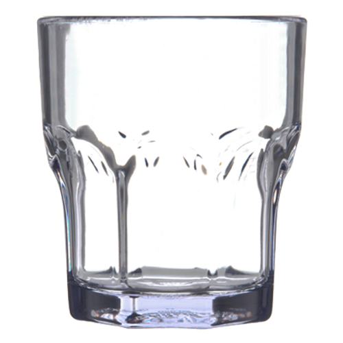 Dinex DX580807 8 Oz. Clear SAN Plastic Faceted Shape Louis Tumbler (72 Each Per Case)