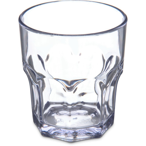 Dinex DX580807 8 Oz. Clear SAN Plastic Faceted Shape Louis Tumbler (72 Each Per Case)