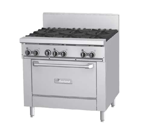 Garland GFE36-6R 36" Gas GFE Starfire Pro Series Restaurant Range - 26,000 BTU