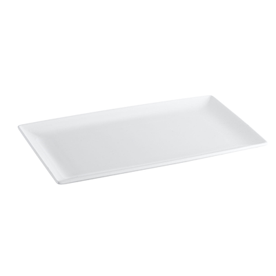 CAC China NGA-541 Bone White Porcelain Rectangular Niagara Platter (1 Dozen)