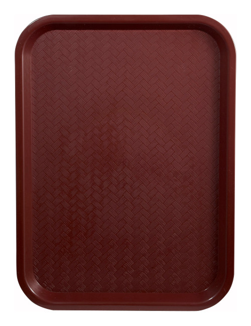 Winco FFT-1418U 18"W Burgundy Fast Food Tray