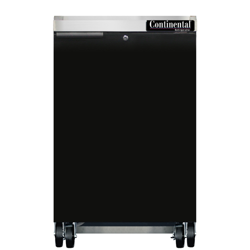 Continental Refrigerator BB24N 24"W Solid Door Refrigerated Back Bar Cooler
