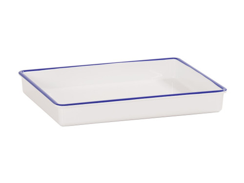 Cal-Mil 3465-15
 Melamine
 White
 Rectangular
 Serving Tray