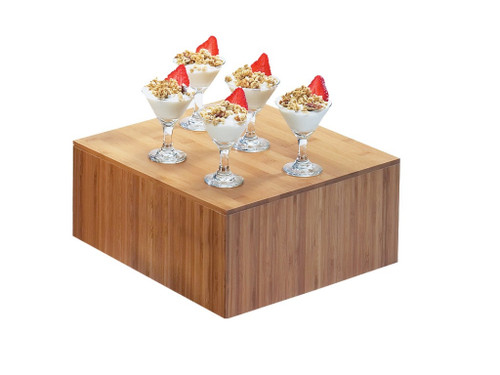 Cal-Mil 432-6-60 12"W x 12"D x 6"H Bamboo Display Crate/Riser