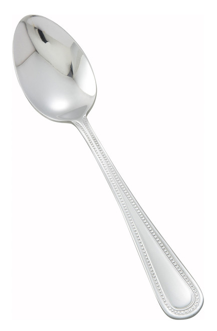 Winco 0005-01 6-1/4" 18/0 Stainless Steel Teaspoon (Contains 1 Dozen)