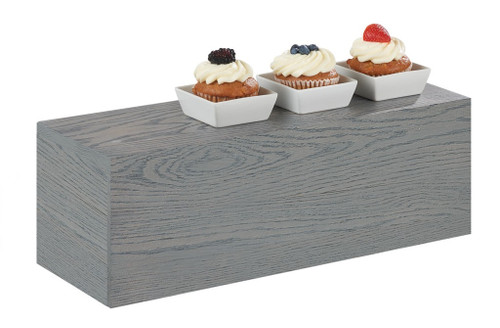 Cal-Mil 166-7-83 20"W x 7"D x 7"H Rectangular Gray Wood Ashwood Display Riser