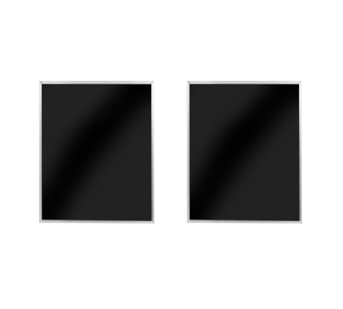 Eastern Tabletop H924BKS Hub Buffet (2) 28” x 21-1/4” Side Panels - 2/Set