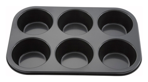 Winco AMF-6NS 13" Carbon Steel Muffin Pan