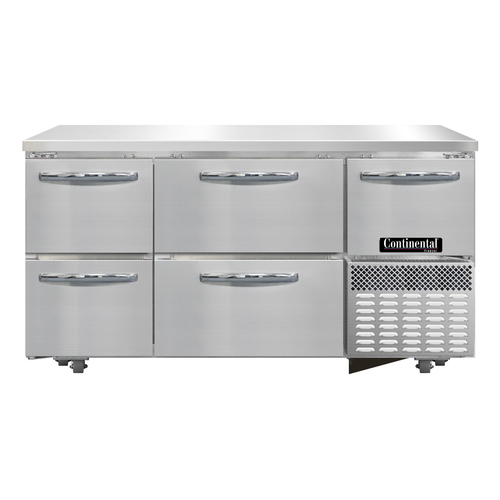 Continental Refrigerator FA60N-U-D 60.19"W Undercounter Freezer Base