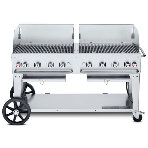Crown Verity CV-MCB-60-SI-BULK-WGP 69" Outdoor Charbroiler - 129,000 BTU