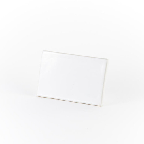 American Metalcraft CMP553 5.5" W White Ceramic Menu and Card Sign