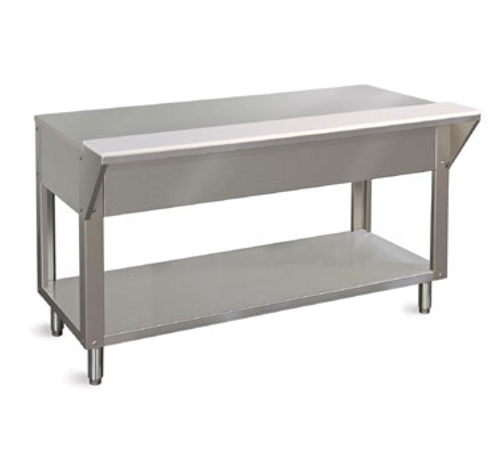 Piper Products DB-2-ST Stainless Steel Design Basics Solid Food Table Stationary Modular Open Shelf Base