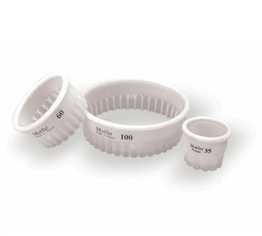 Matfer Bourgeat 150125 ExoGlass Pastry Cutter 4" Dia. x 1-3/8"H Round One-Piece Composite Material