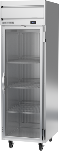 Beverage Air HRPS1HC-1G 26" W One-Section Glass Door Reach-In Horizon Series Refrigerator