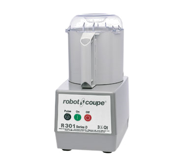 Robot Coupe R301B 3.7 L. Plastic Bowl Commercial Food Processor - 120 Volts, 1-1/2 HP