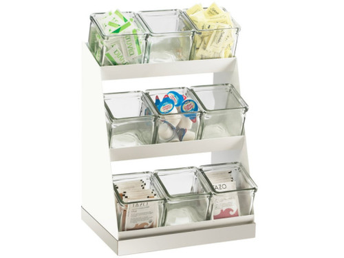 Cal-Mil 3018-55-12 Luxe Condiment Display 12-1/4"W x 9"D x 15-1/2"H