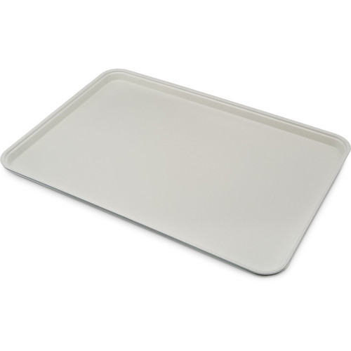 Carlisle 2618FGQ001 Fiberglass Bone White Glasteel Display/Bakery Tray