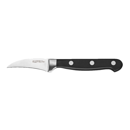 Winco KFP-30 2.75" Acero Peeling Knife with Black Handle