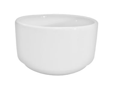 CAC China RCN-48 12 Oz. Super White Porcelain Round Clinton Bouillon Cup (3 Dozen Per Case)