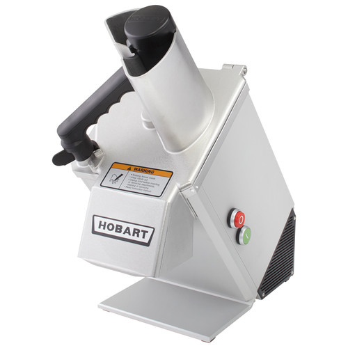Hobart FP100-1 8.11" Stainless Steel Angle Continuous Feed Design Food Processor - 120 Volts